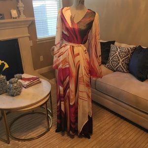 maxi chiffon dress